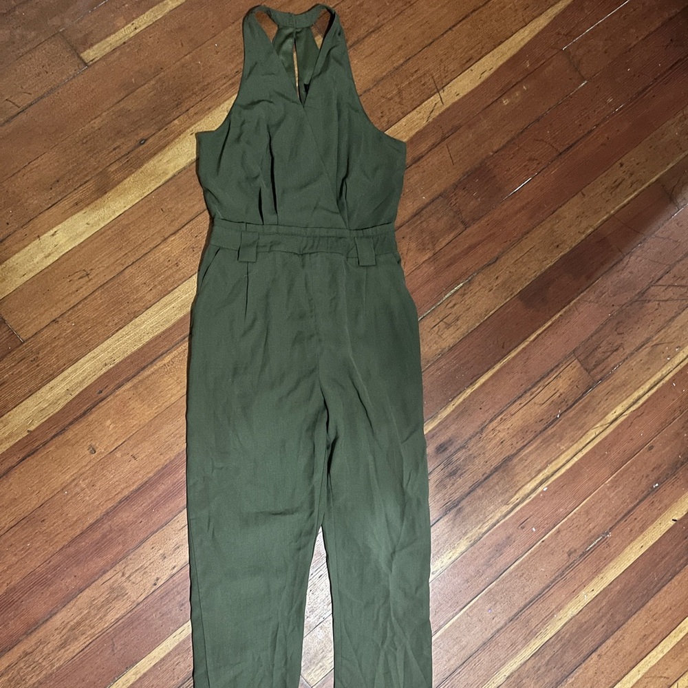 Lulu's Forest Green Jumpsuit - Picture 2 of 4